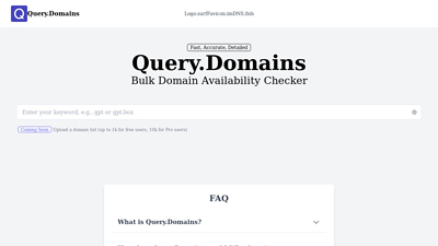 Query Domains